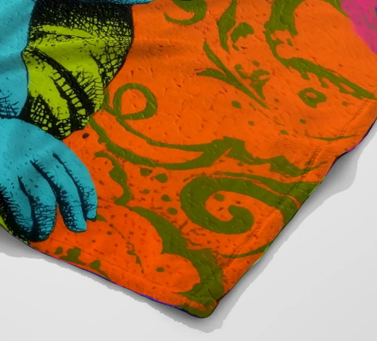 Messaggio dell'angelo felice coperta in pile da Carinaprint