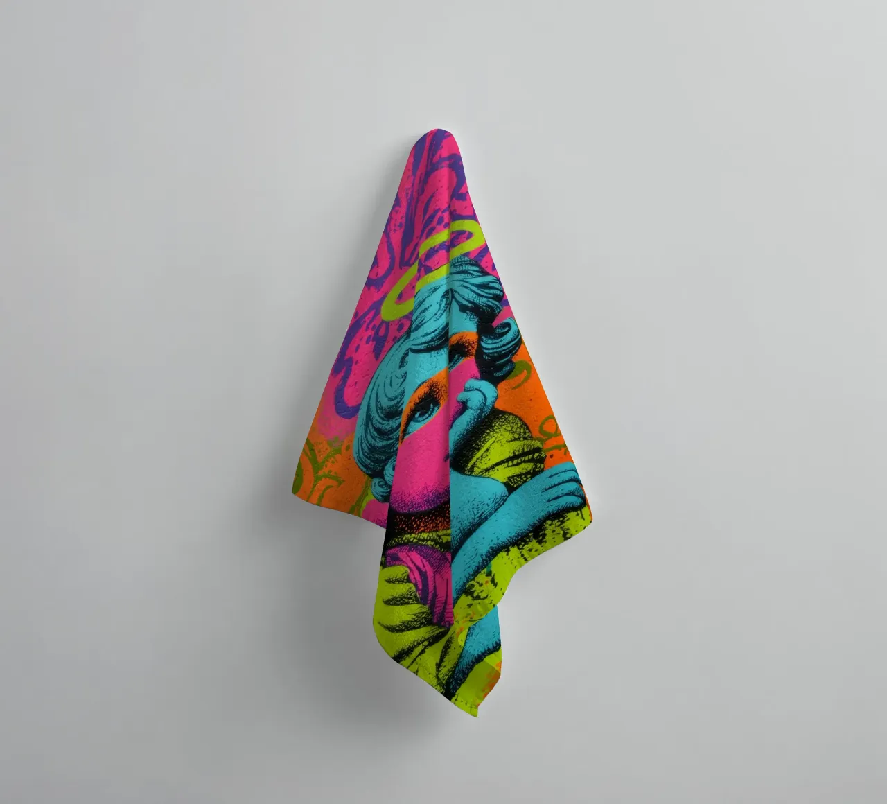 Message d'ange joyeux serviette de bain de Carinaprint