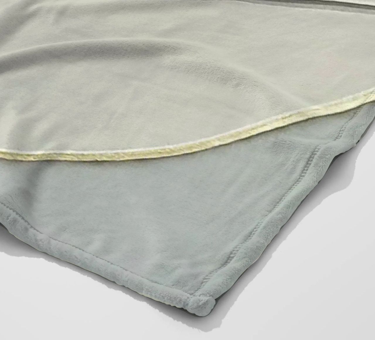 Morbide curve astratte con linee dorate coperta in pile da Artbyvo