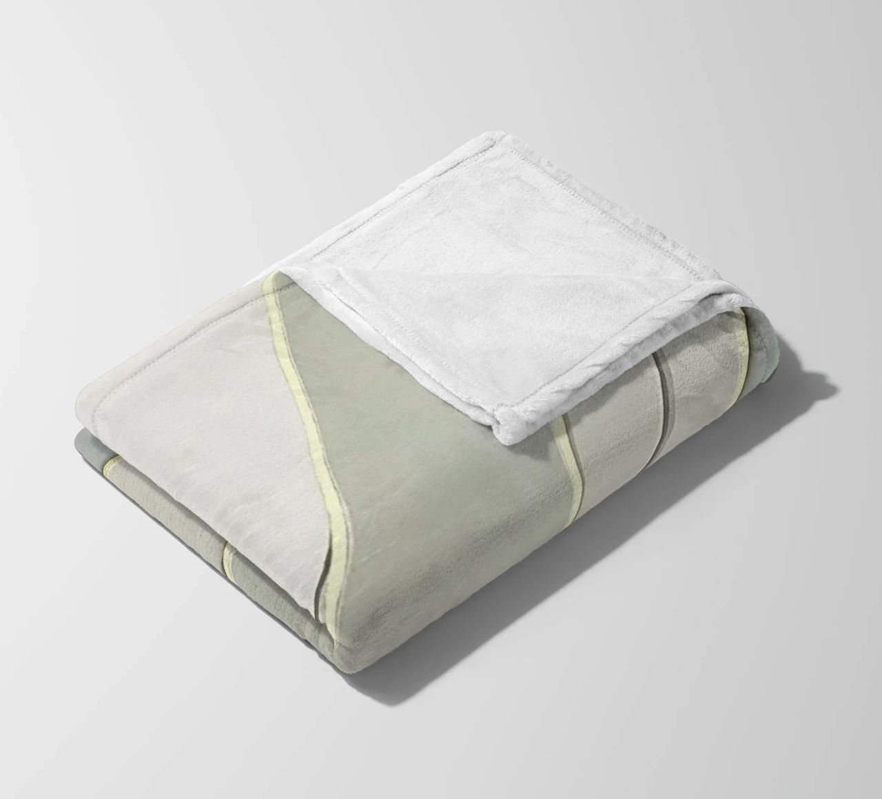 Morbide curve astratte con linee dorate coperta in pile da Artbyvo