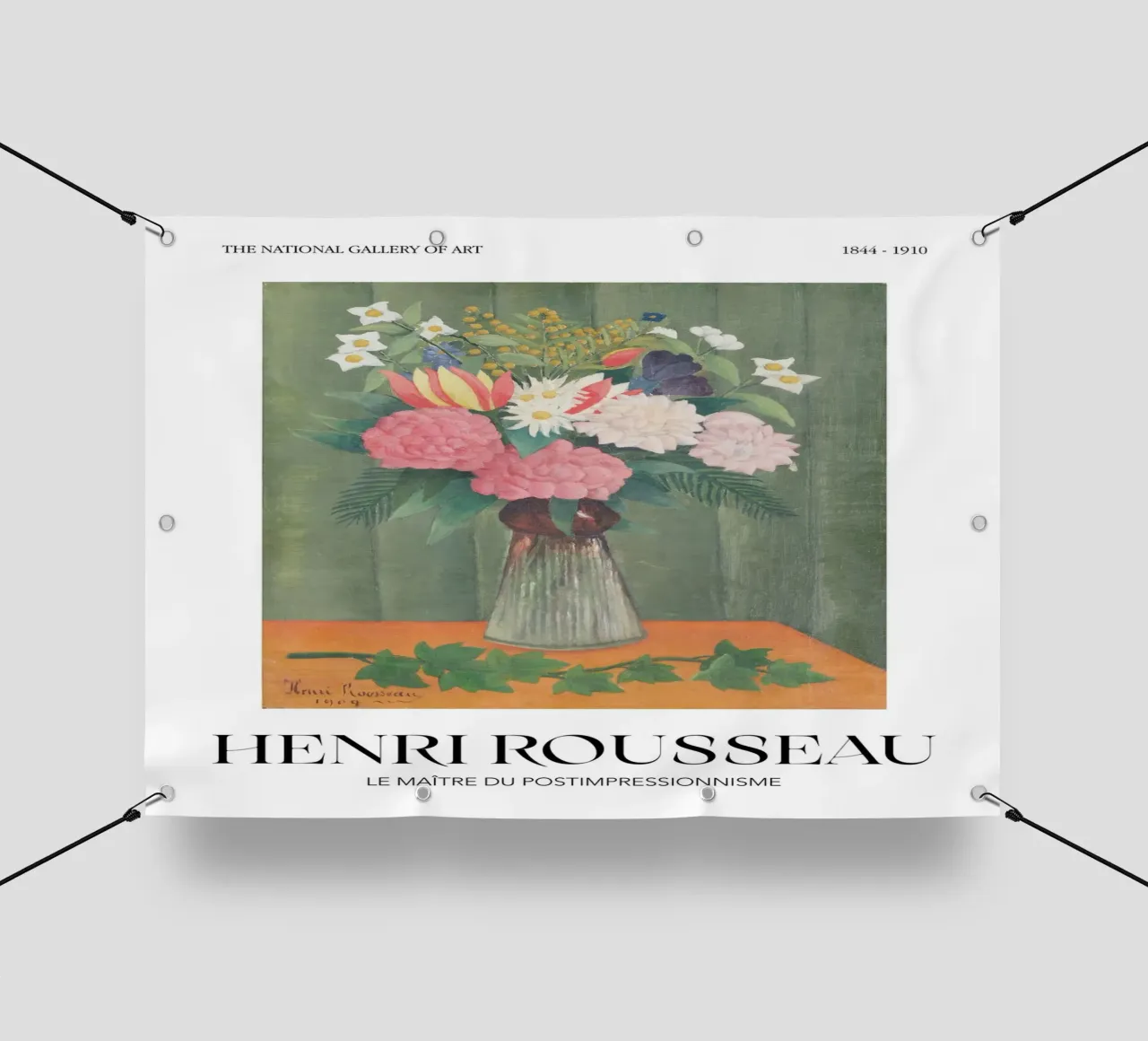 Henri Rousseau Natura morta floreale post-impressionista telo in pvc da NorwesClub