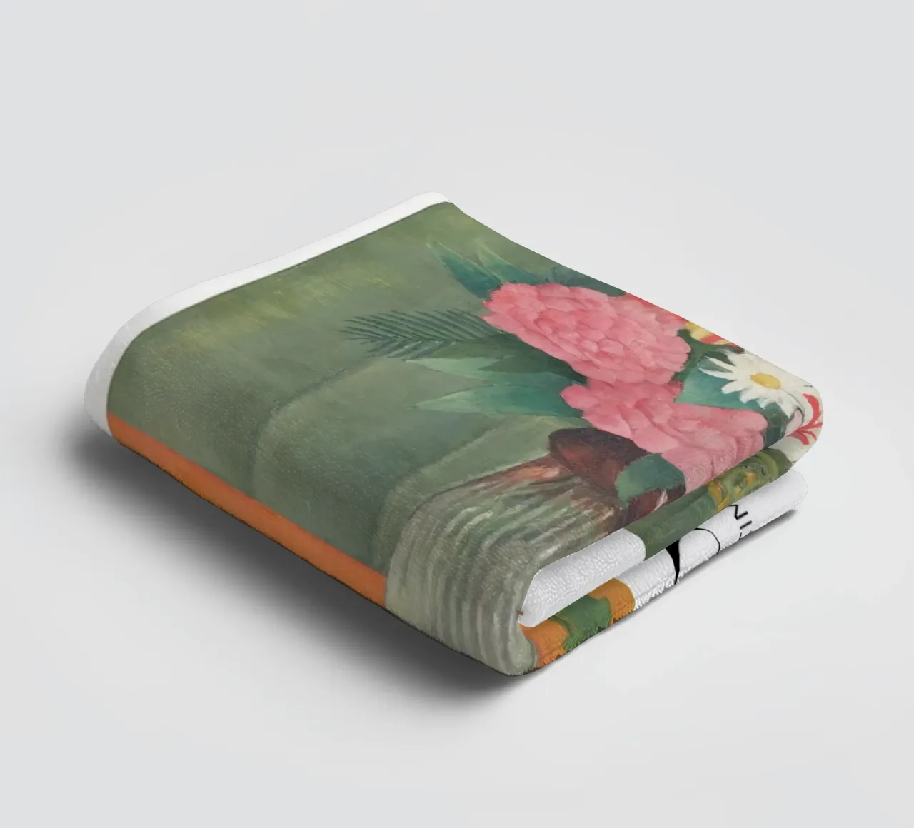 Henri Rousseau Natura morta floreale post-impressionista asciugamano da bagno da NorwesClub