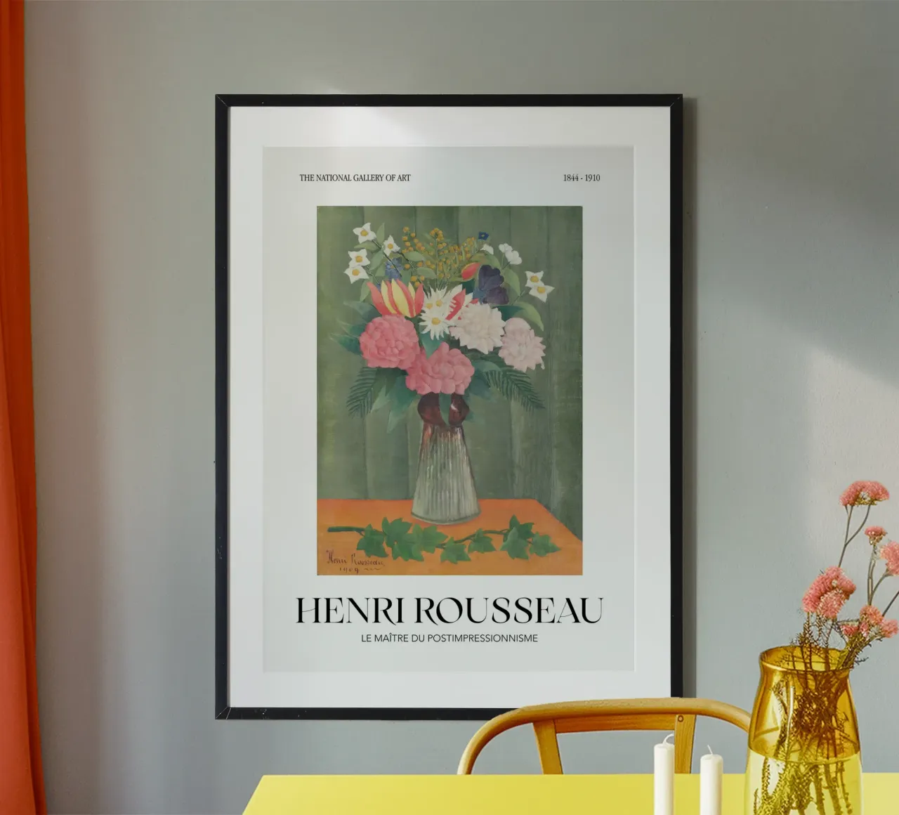 Henri Rousseau Natura morta floreale post-impressionista carta hahnemühle da NorwesClub