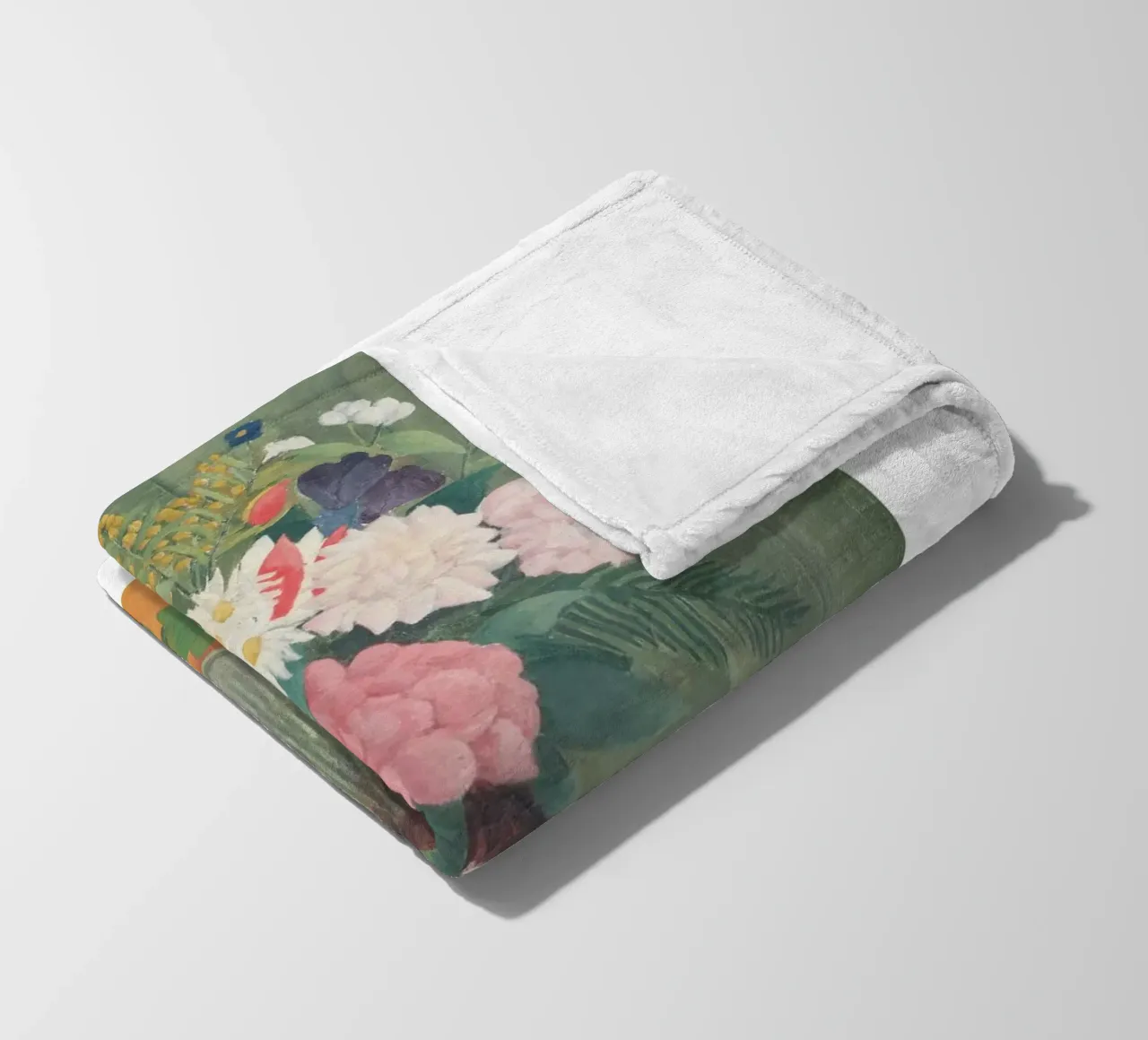 Henri Rousseau Natura morta floreale post-impressionista coperta in pile da NorwesClub