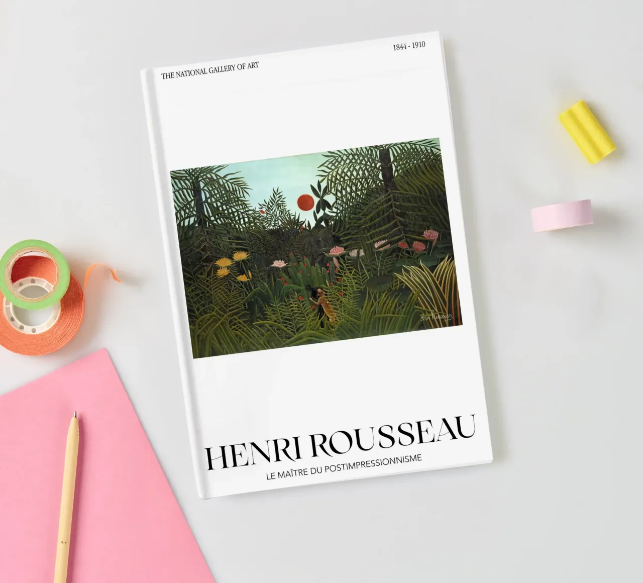 Henri Rousseau Post-Impressionist Jungle Scene notebook by NorwesClub