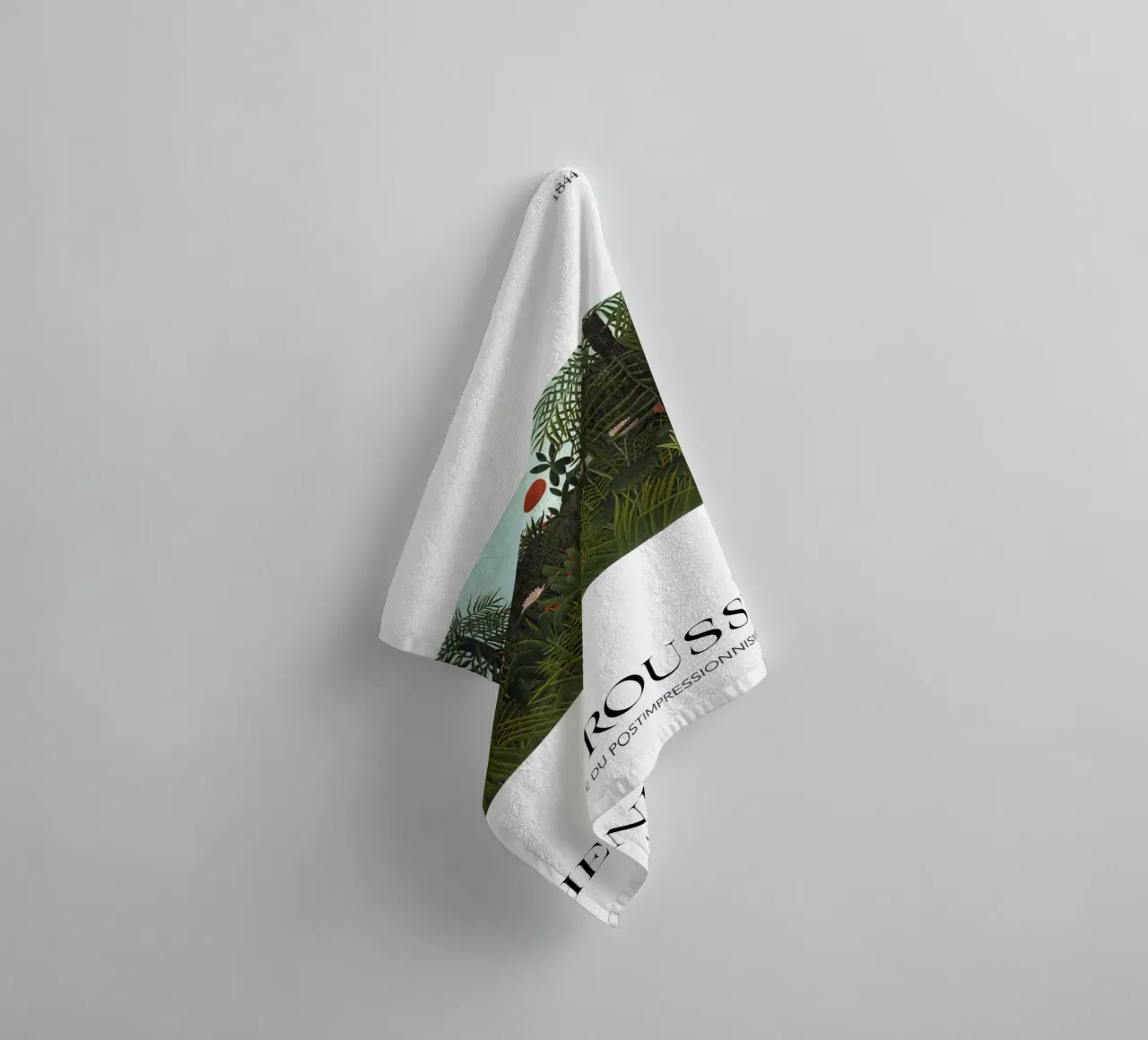 Henri Rousseau Post-Impressionist Jungle Scene towel by NorwesClub