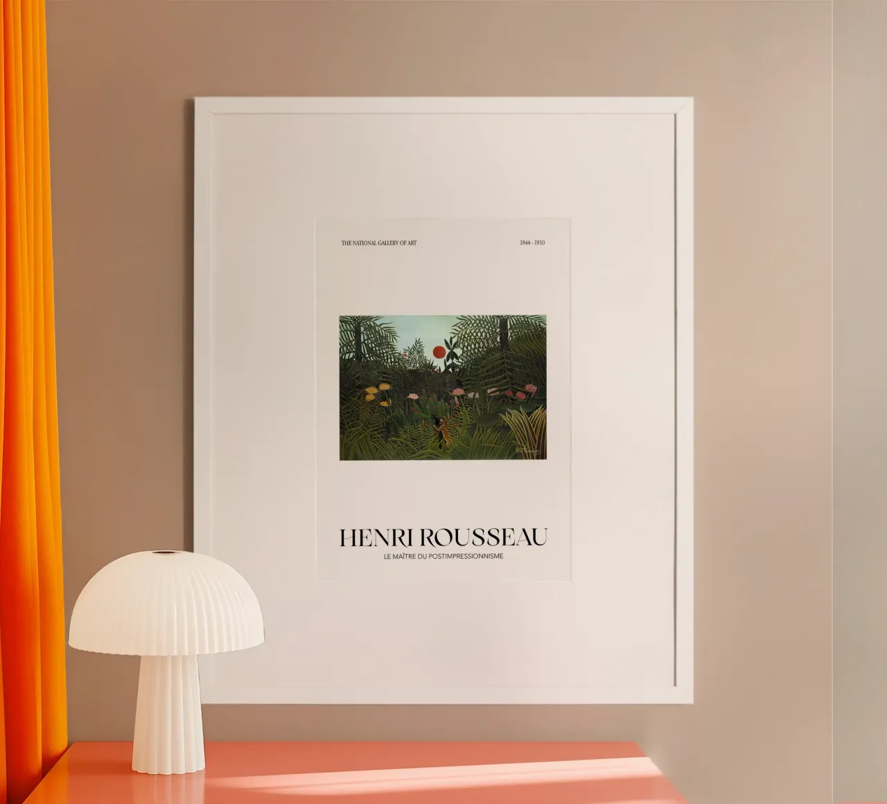 Henri Rousseau Scena di giungla post-impressionista carta hahnemühle da NorwesClub