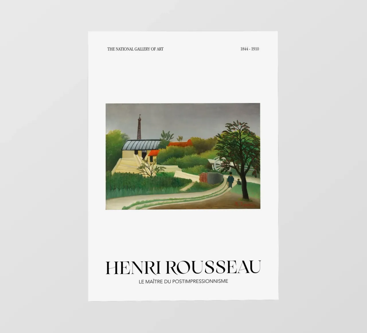 Henri Rousseau Paesaggio parigino post-impressionista pellicola backlit da NorwesClub