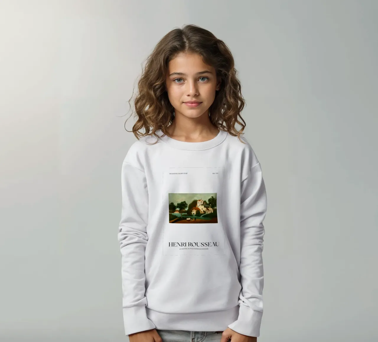 Henri Rousseau Scena rurale post-impressionista felpa bambino da NorwesClub