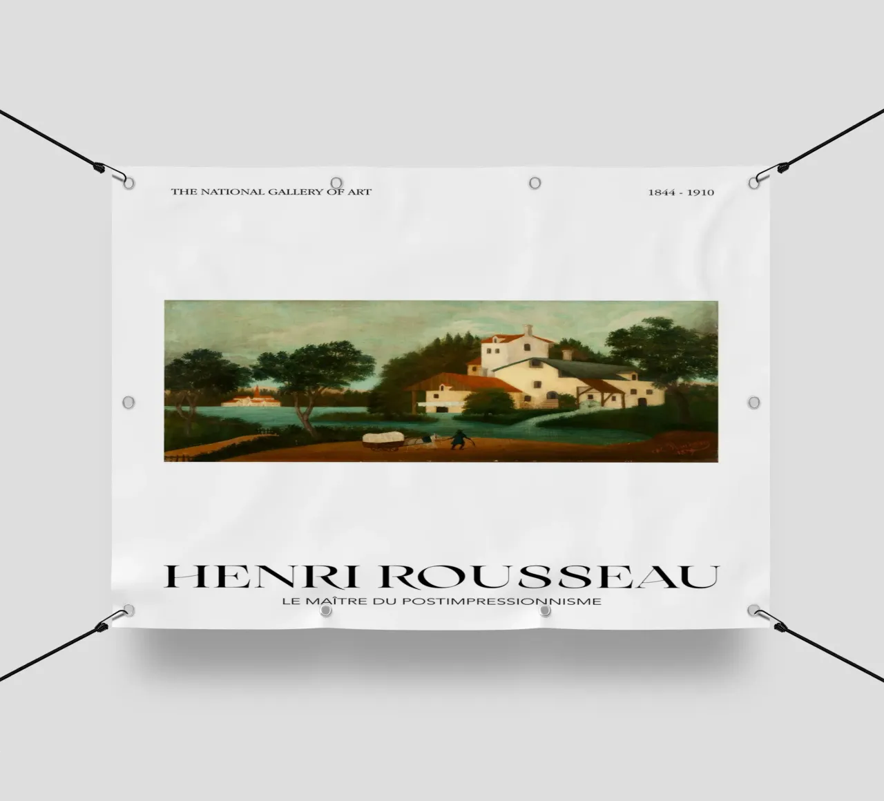 Henri Rousseau Scena rurale post-impressionista telo in pvc da NorwesClub