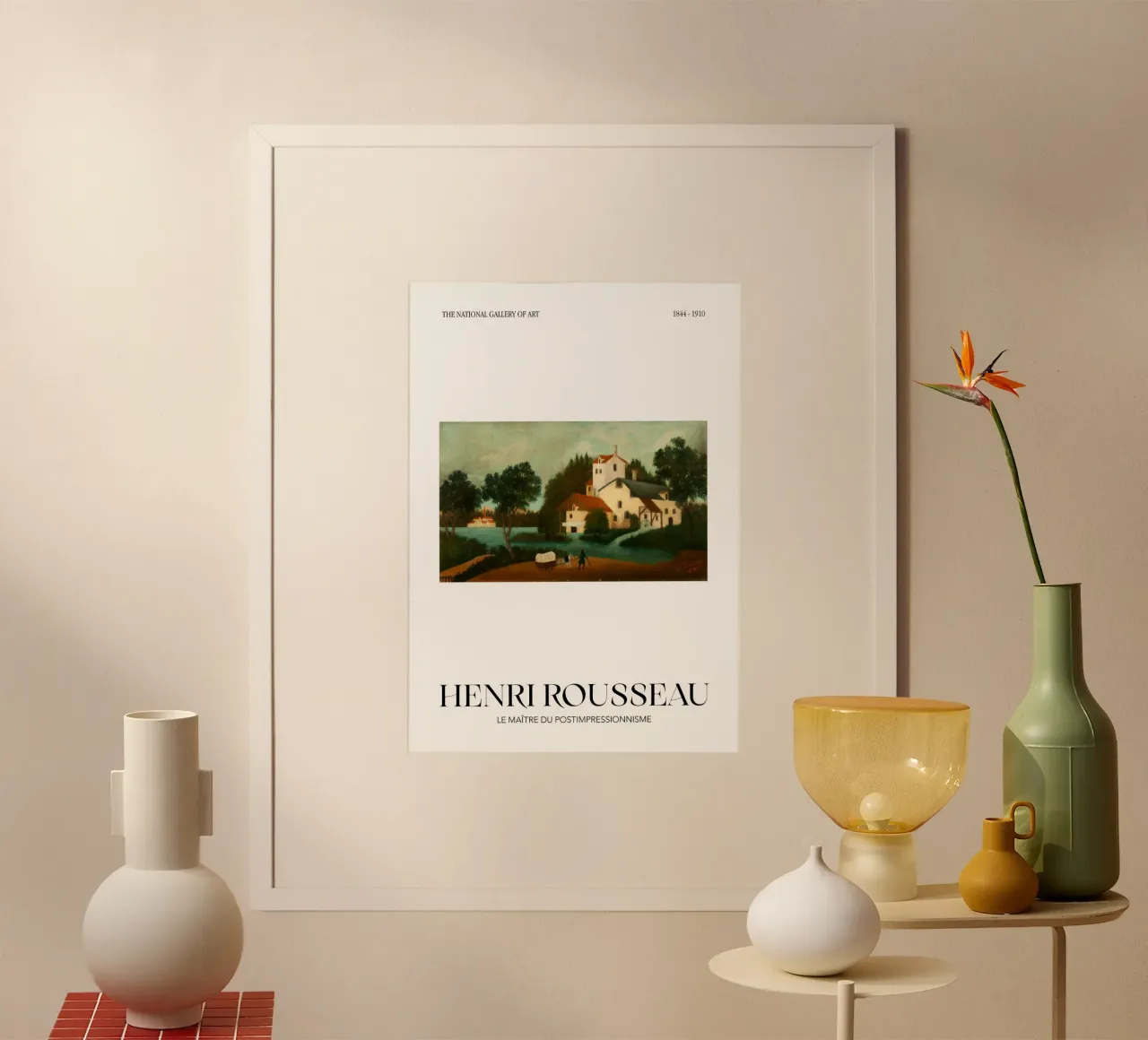 Henri Rousseau Scena rurale post-impressionista carta hahnemühle da NorwesClub