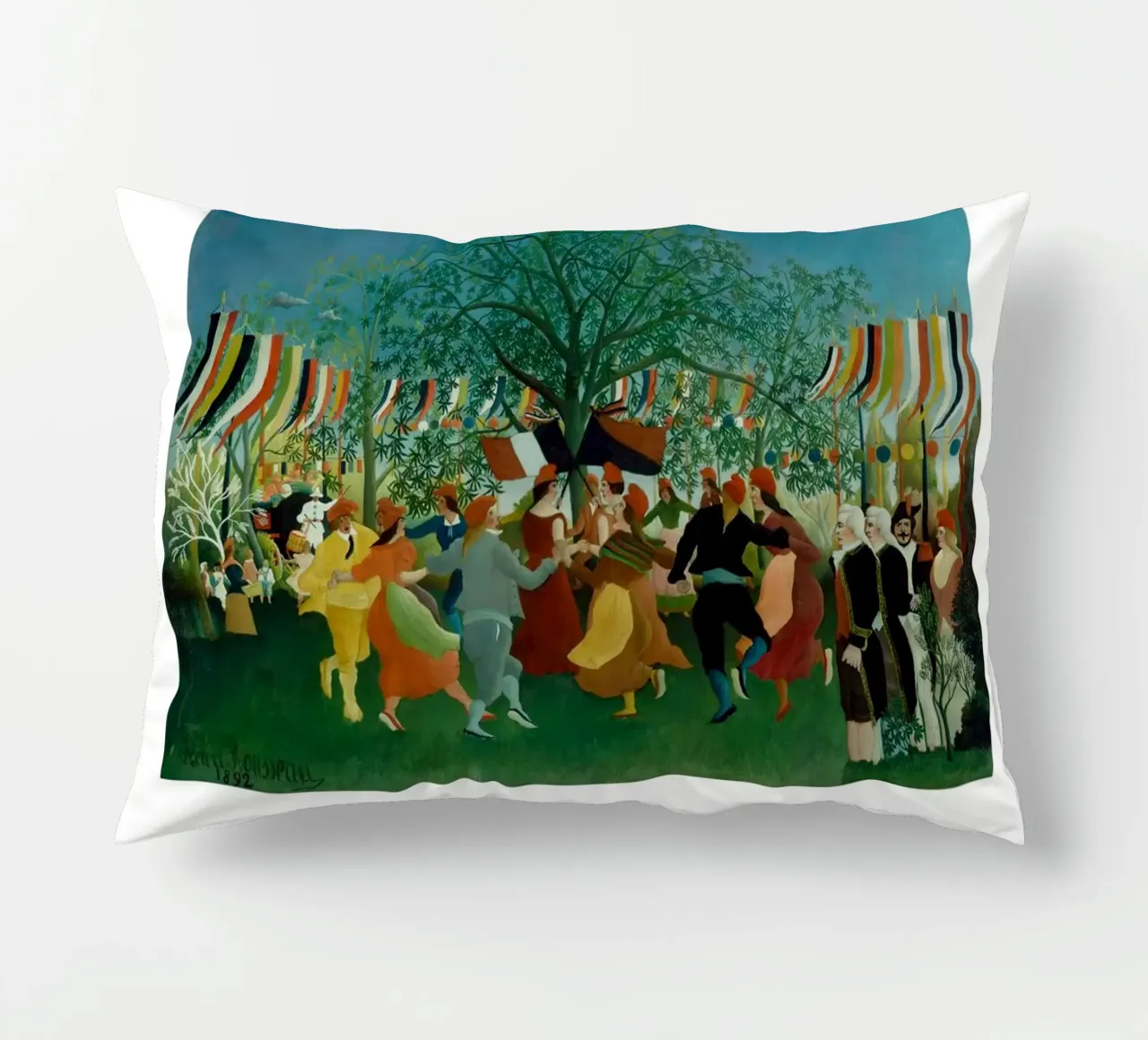 Celebrazione post-impressionista di Henri Rousseau cuscino da NorwesClub