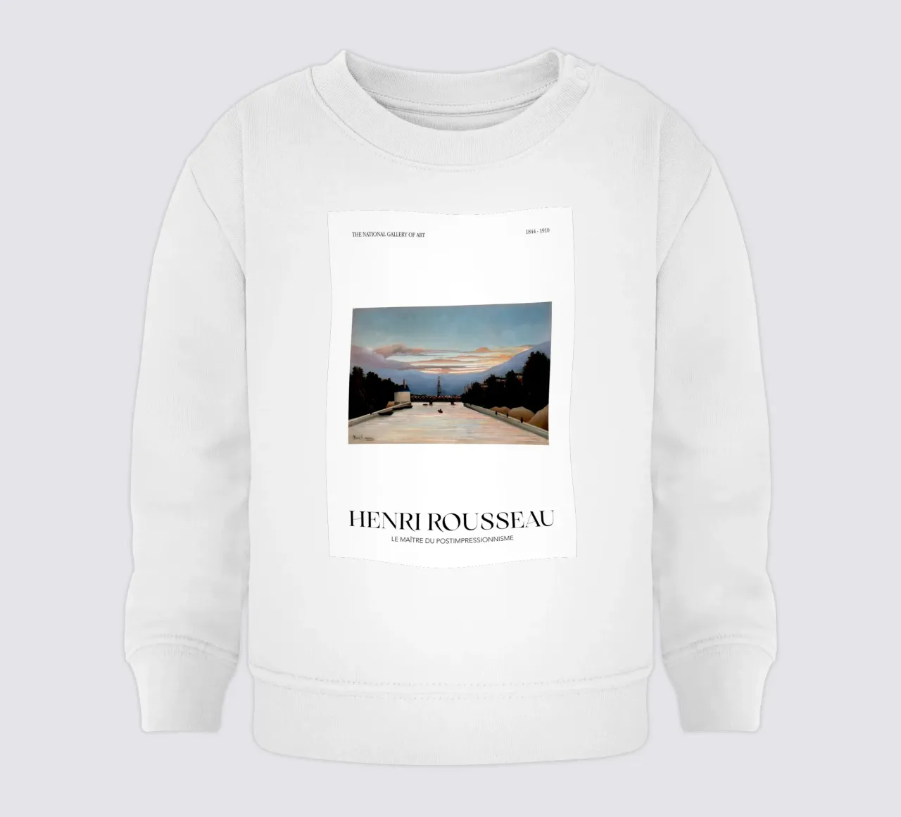 Henri Rousseau Post-Impressionista Torre Eiffel felpa neonato da NorwesClub