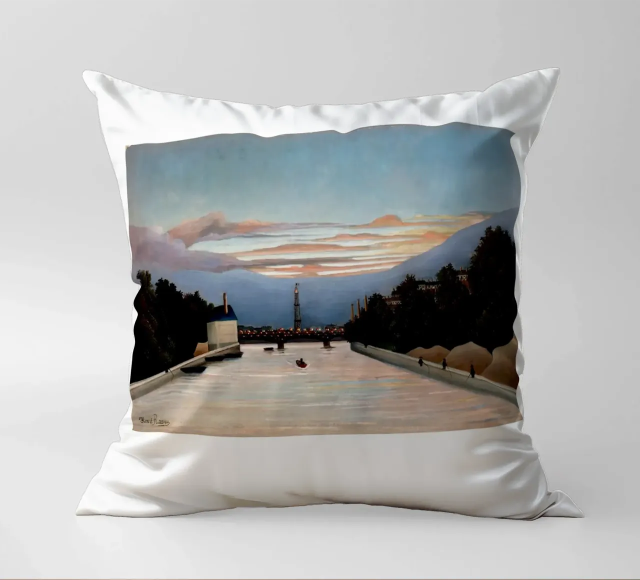 Henri Rousseau Post-Impressionista Torre Eiffel cuscino da NorwesClub