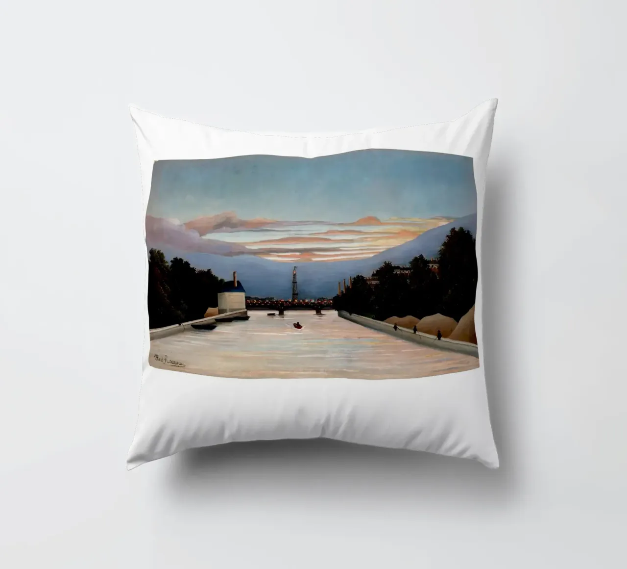 Henri Rousseau Post-Impressionista Torre Eiffel cuscino da NorwesClub