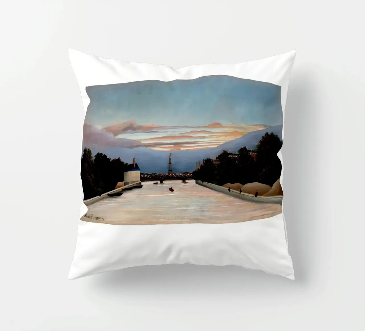 Henri Rousseau Post-Impressionista Torre Eiffel cuscino da NorwesClub