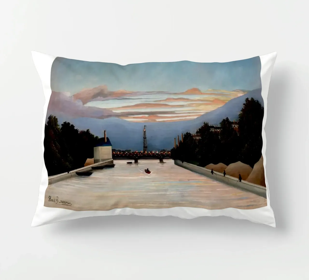Henri Rousseau Post-Impressionista Torre Eiffel cuscino da NorwesClub