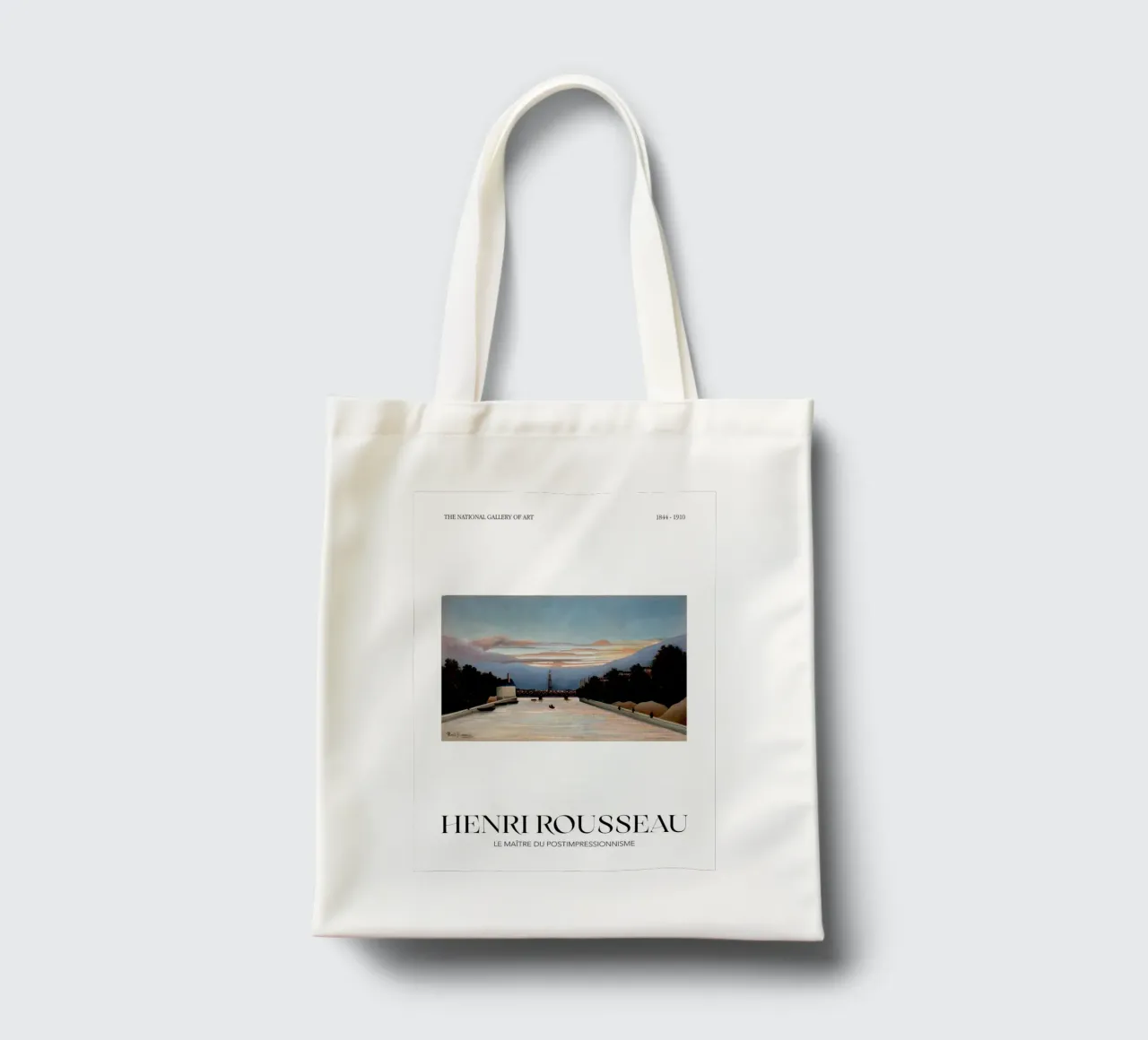 Henri Rousseau Post-Impressionista Torre Eiffel borsa in juta da NorwesClub