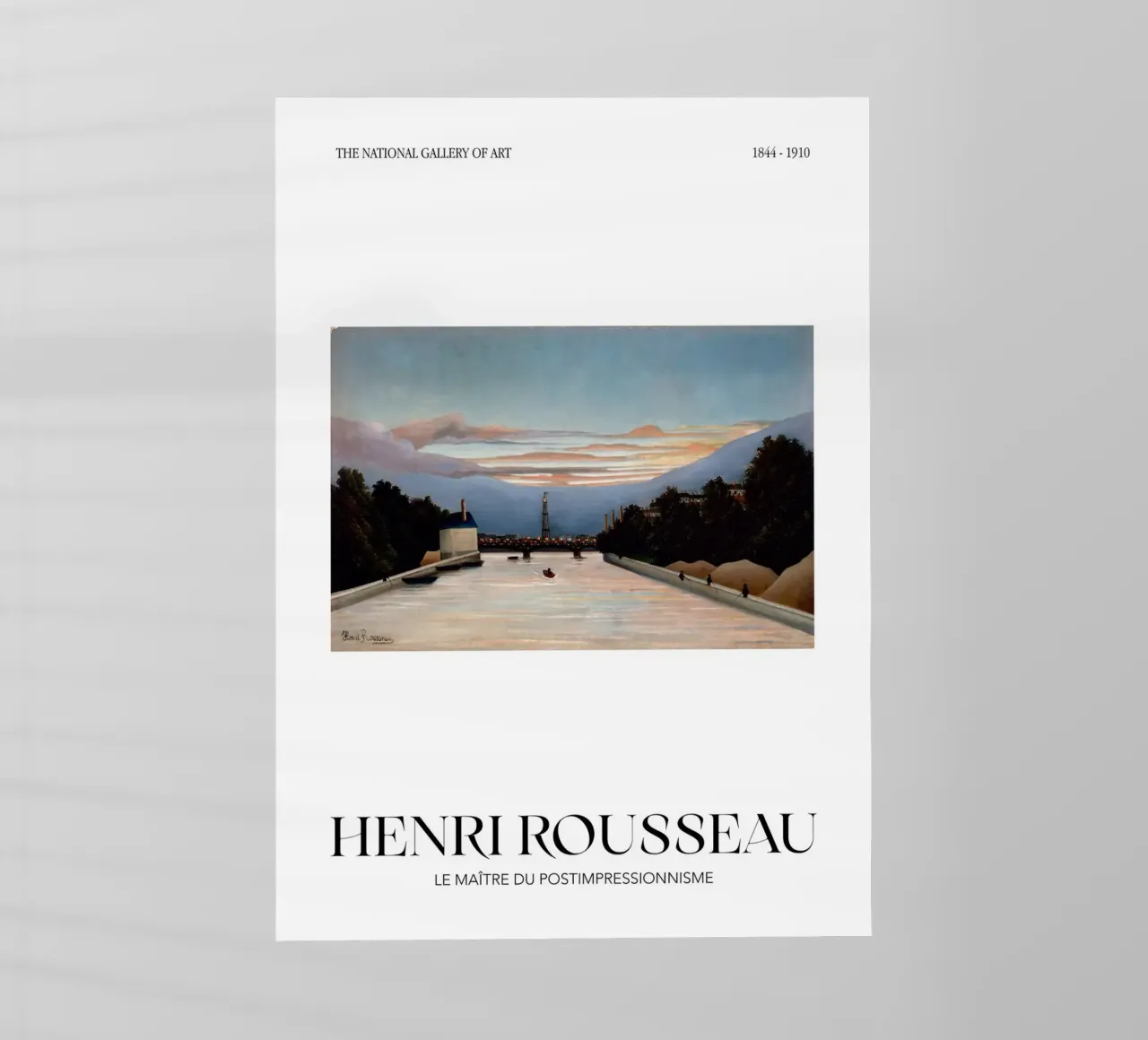 Henri Rousseau Post-Impressionista Torre Eiffel pellicola backlit da NorwesClub