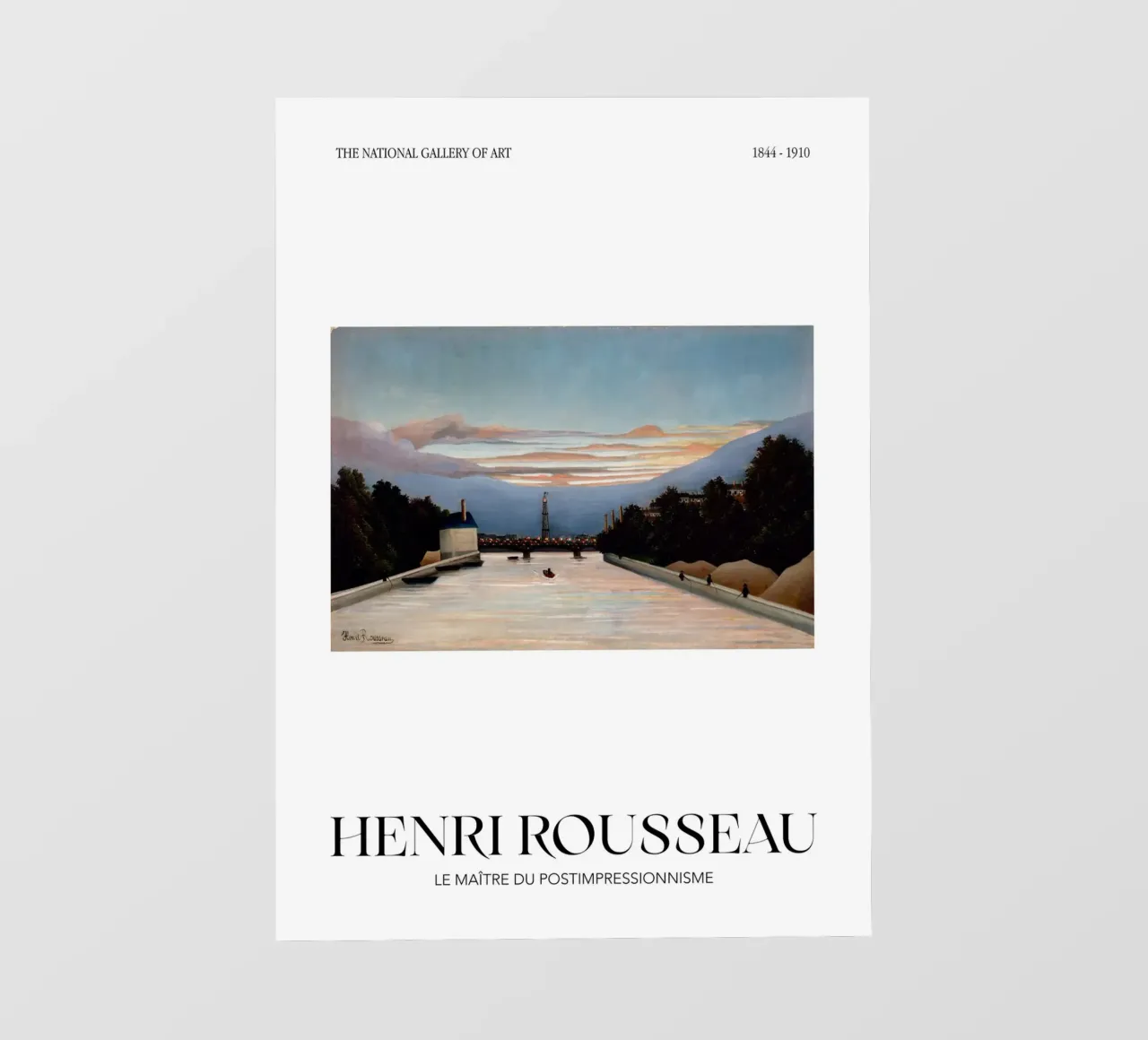 Henri Rousseau Post-Impressionista Torre Eiffel pellicola backlit da NorwesClub