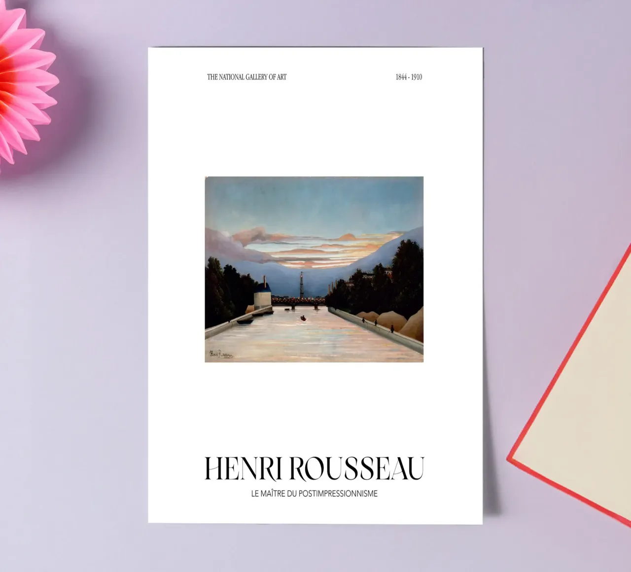 Henri Rousseau Post-Impressionista Torre Eiffel foglio adesivo da NorwesClub
