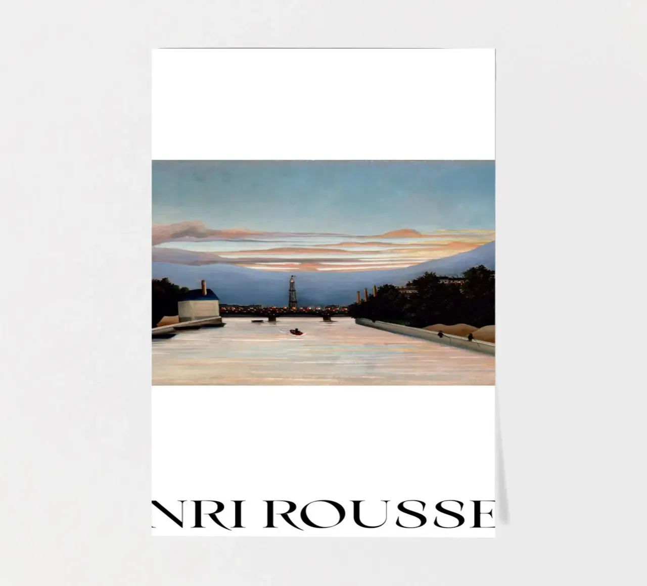 Henri Rousseau Post-Impressionista Torre Eiffel foglio adesivo da NorwesClub