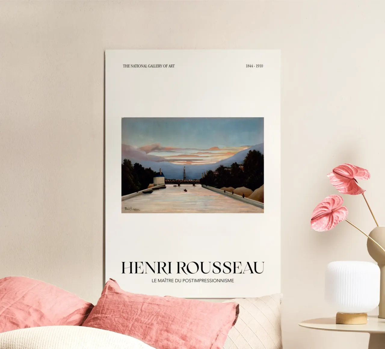 Henri Rousseau Post-Impressionista Torre Eiffel alluminio dibond da NorwesClub