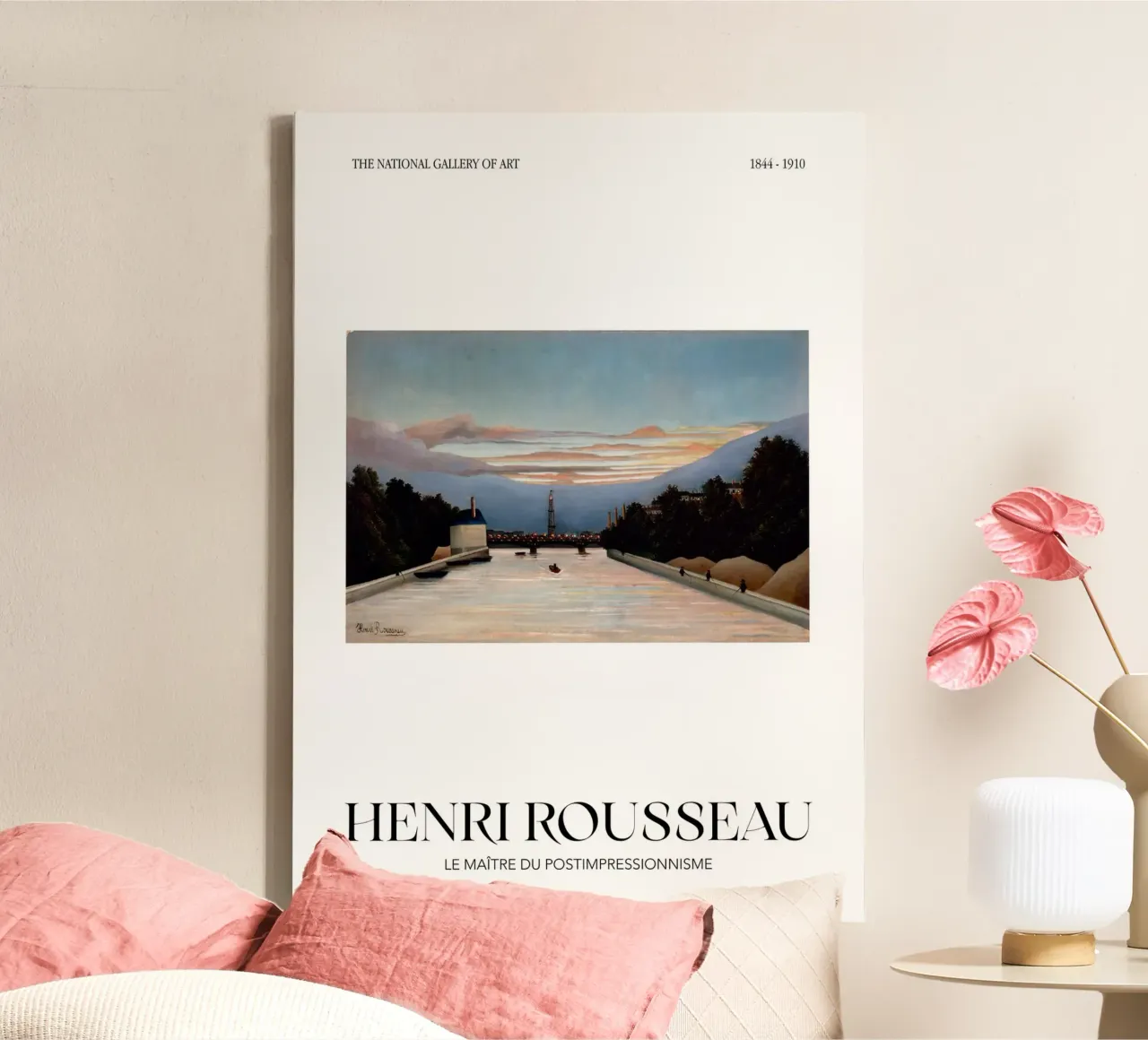 Henri Rousseau Post-Impressionist Eiffel Tower canvas van NorwesClub