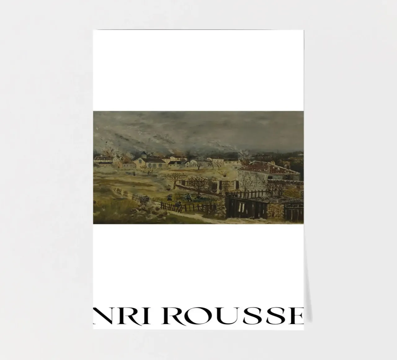 Henri Rousseau Post-Impressionist Sèvres Street planche autocollant de NorwesClub