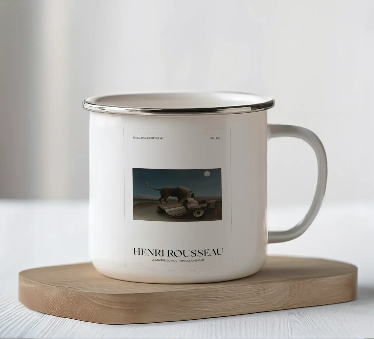 Henri Rousseau Post-Impressionista Zingara addormentata tazza in smalto da NorwesClub