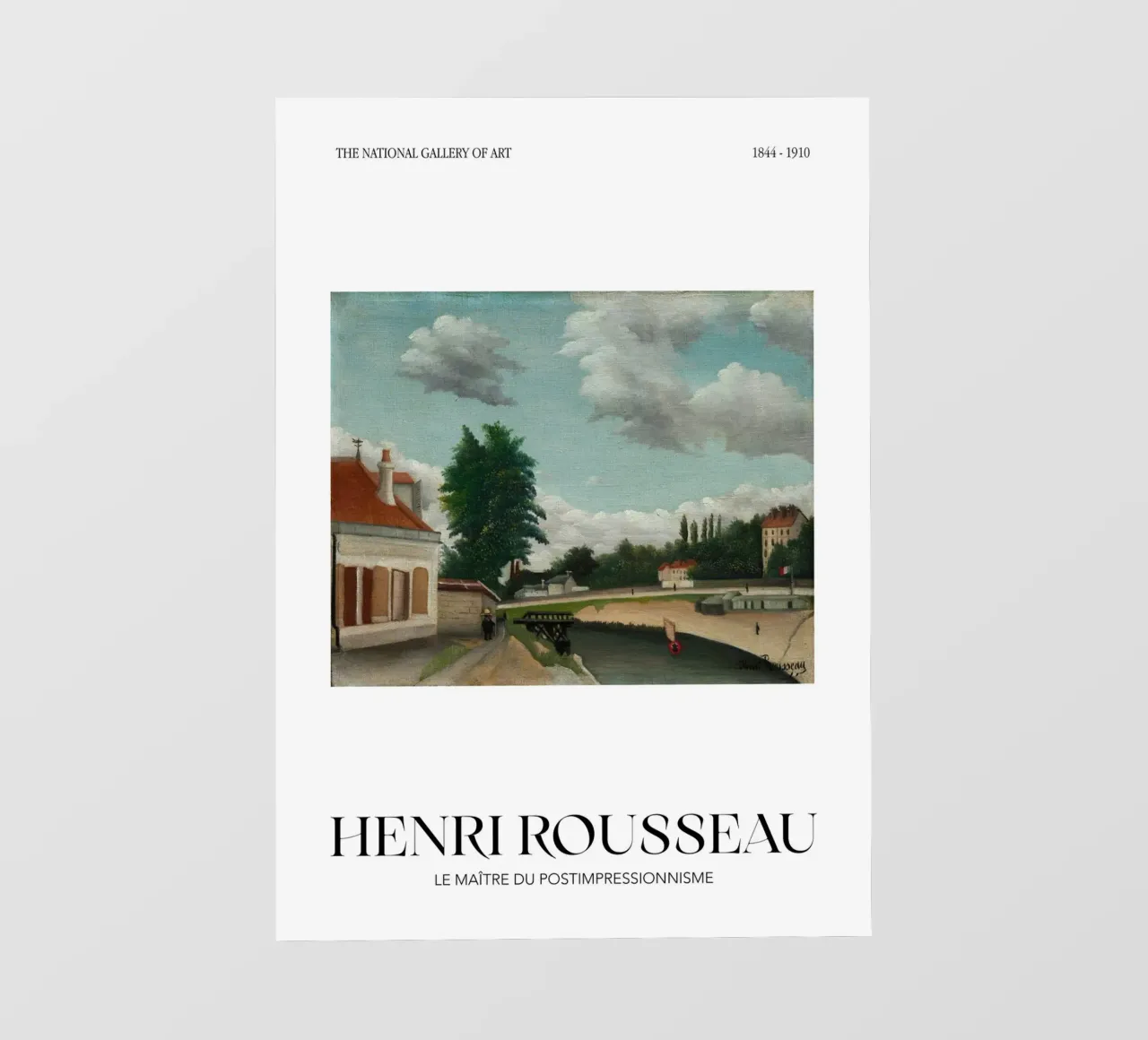 Henri Rousseau Scena fluviale post-impressionista pellicola backlit da NorwesClub