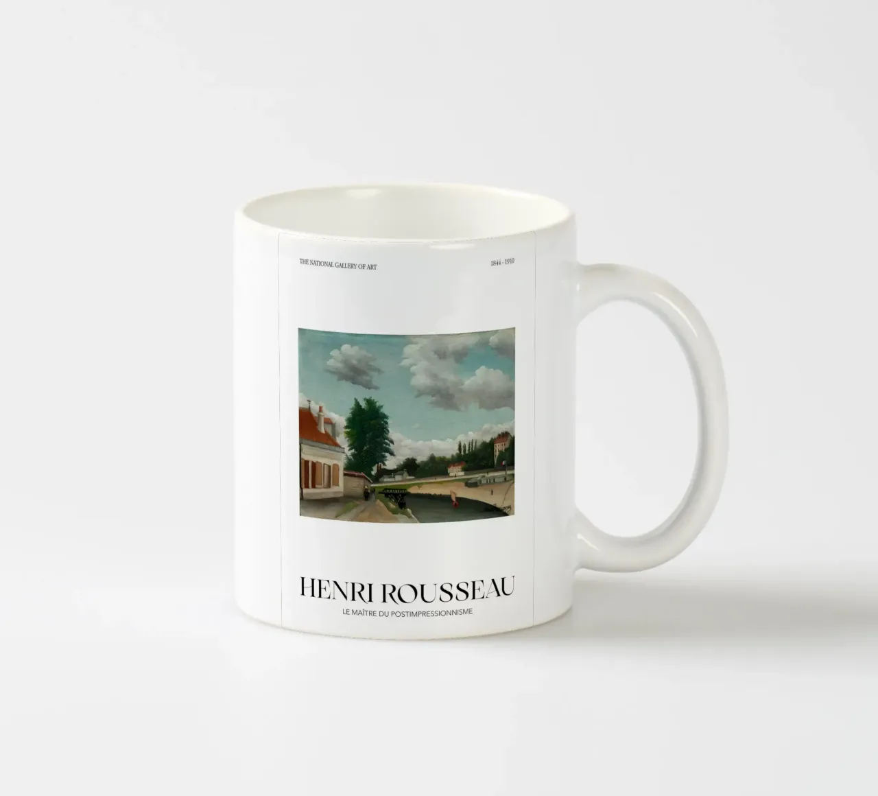 Henri Rousseau Scena fluviale post-impressionista tazza in ceramica da NorwesClub