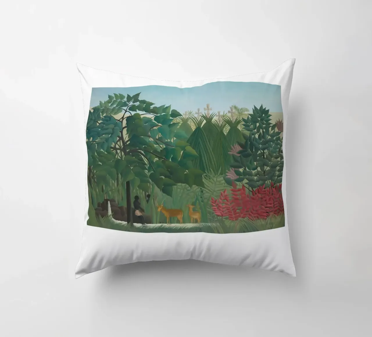 Henri Rousseau Giungla Cascata Vintage Post-Impressionista P cuscino da NorwesClub