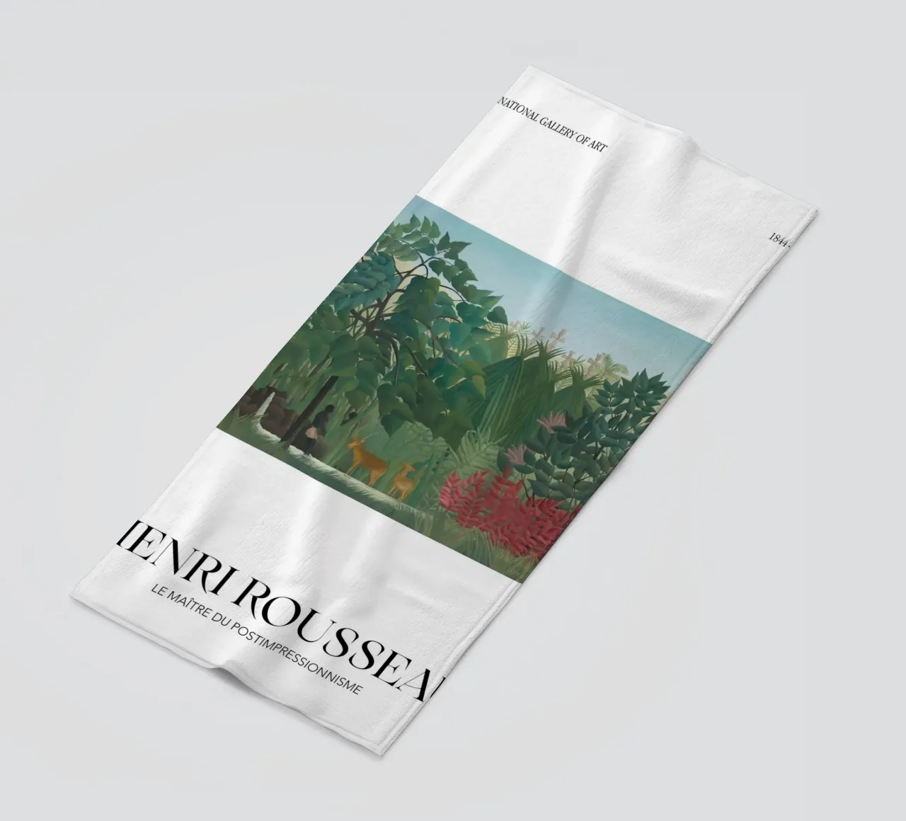Henri Rousseau Giungla Cascata Vintage Post-Impressionista P telo mare da NorwesClub