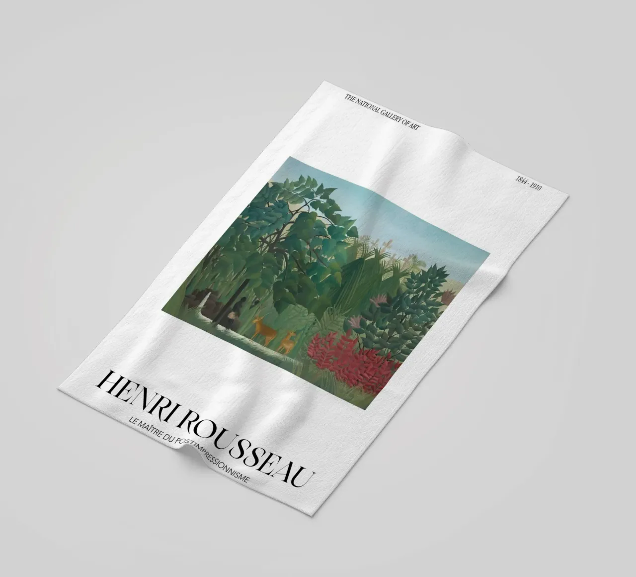 Henri Rousseau Giungla Cascata Vintage Post-Impressionista P telo mare da NorwesClub