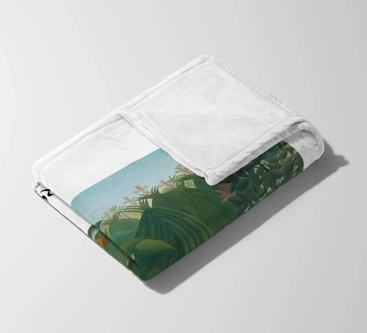 Henri Rousseau Giungla Cascata Vintage Post-Impressionista P coperta in pile da NorwesClub