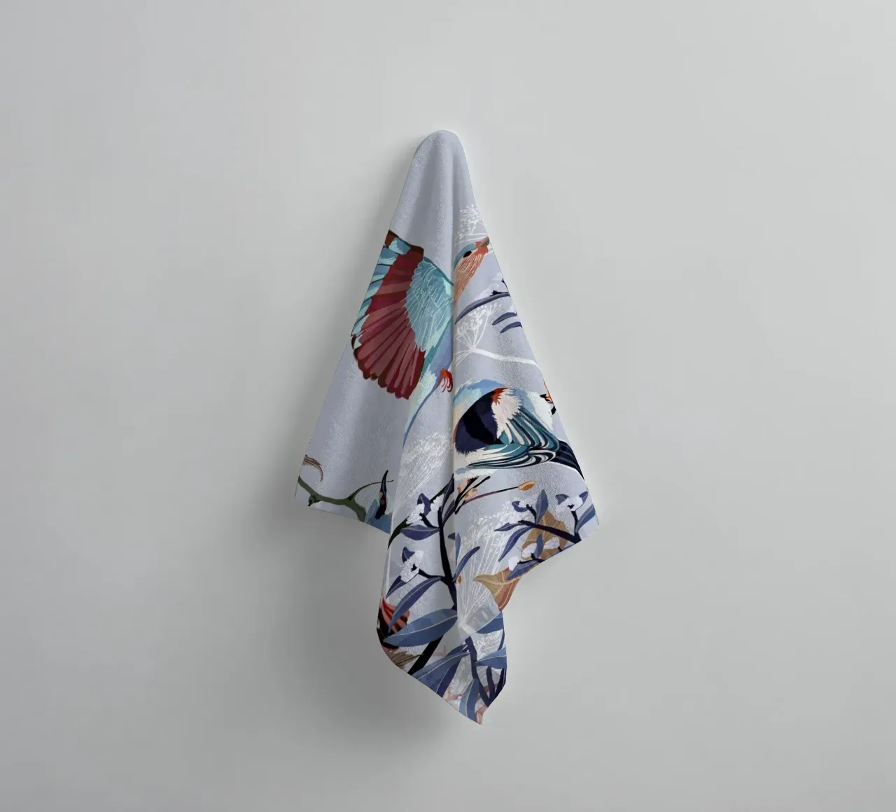 Birds Of Winter asciugamano da bagno da Goed Blauw