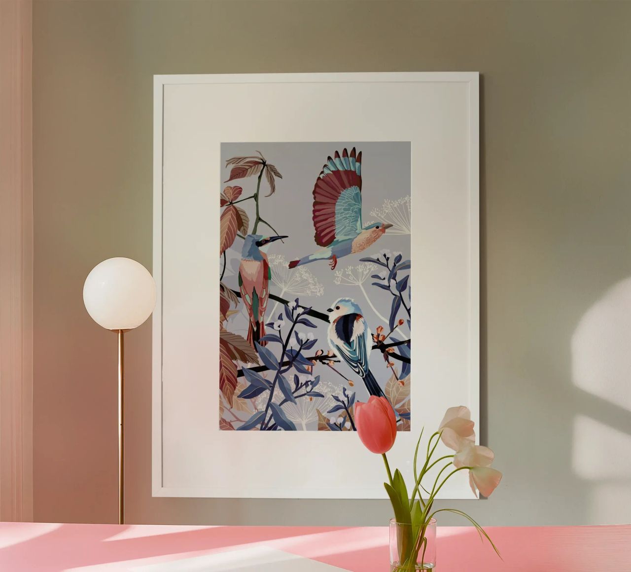 Birds Of Winter poster de Goed Blauw