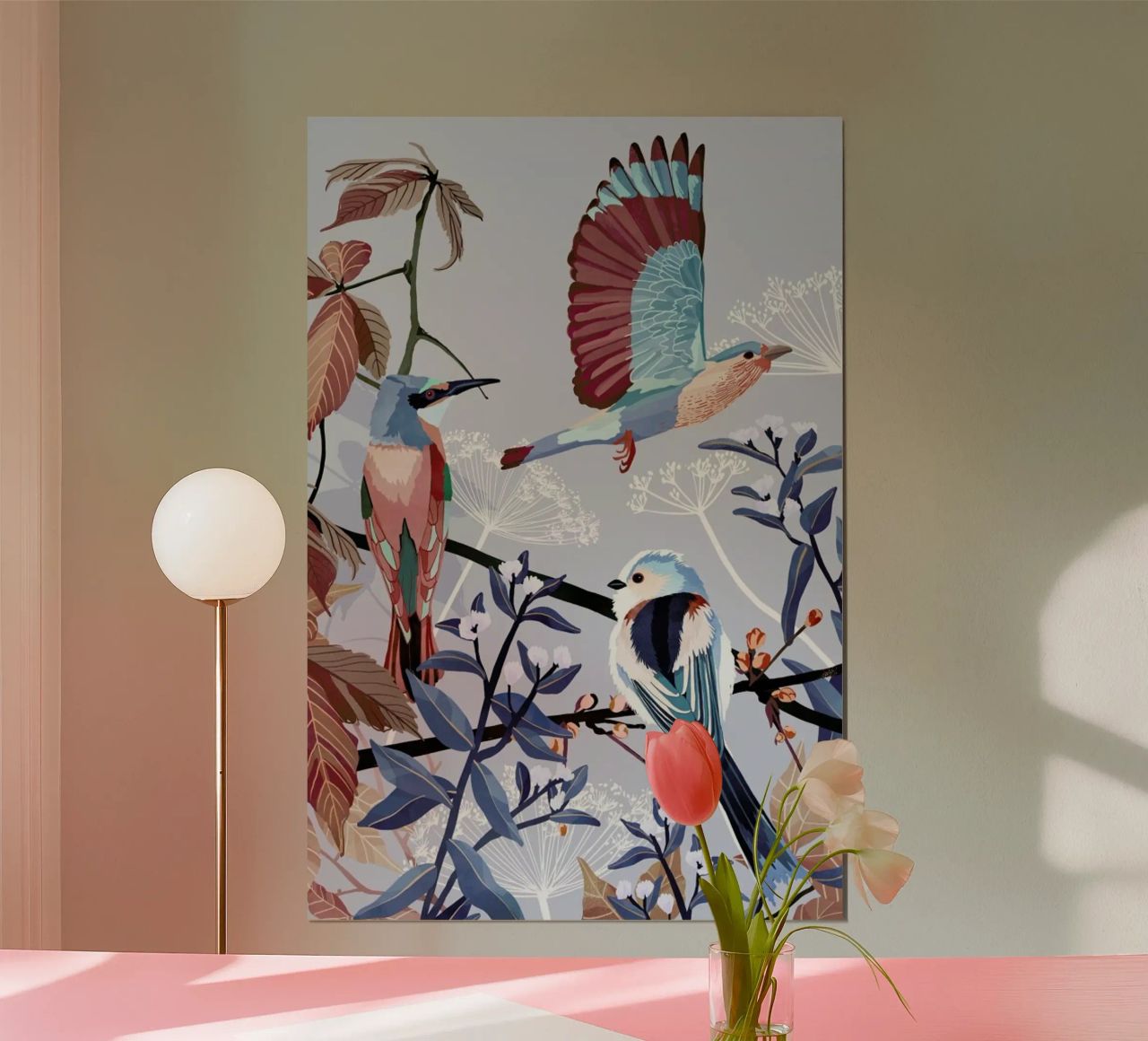 Birds Of Winter poster de Goed Blauw