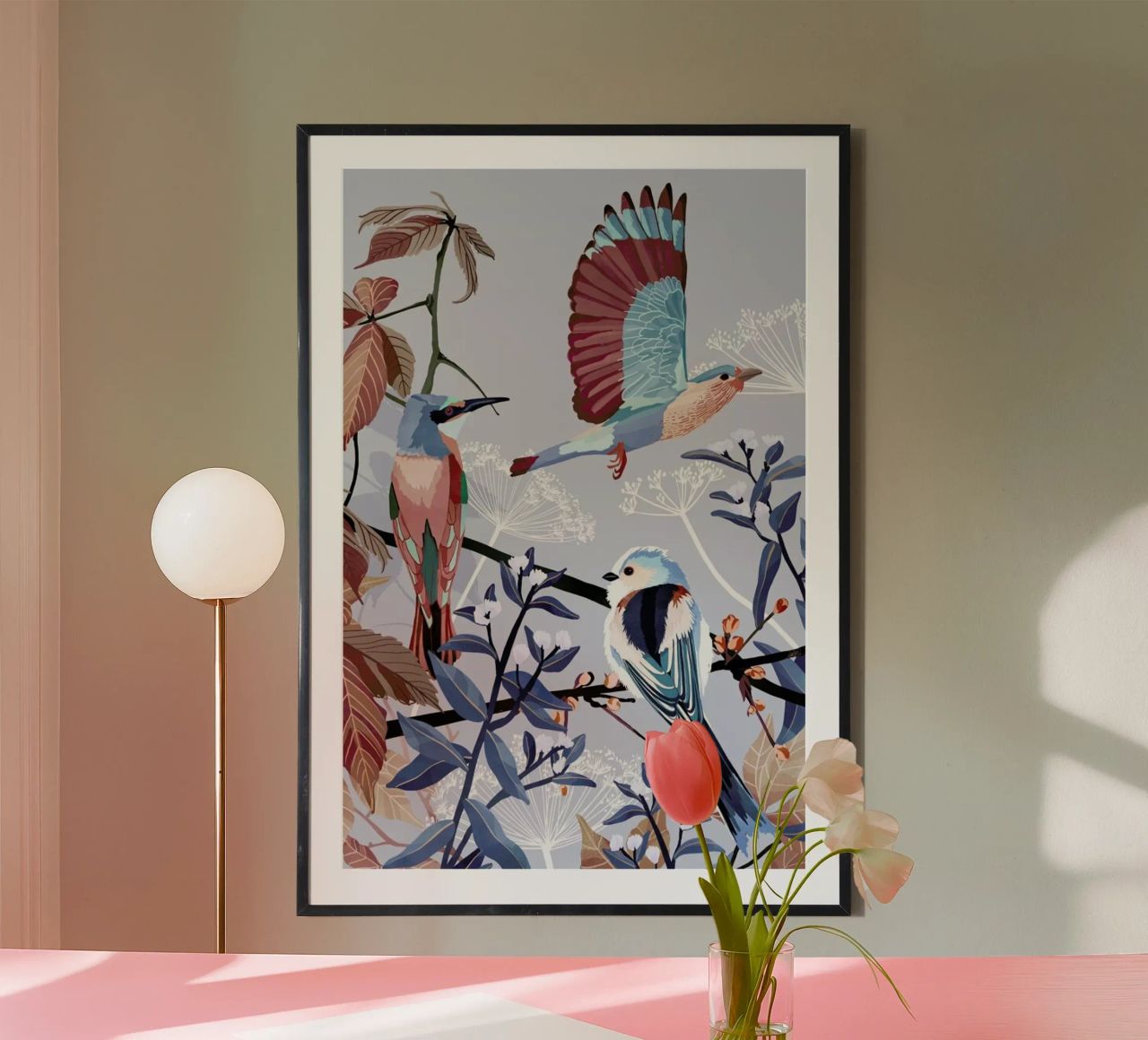 Birds Of Winter poster de Goed Blauw