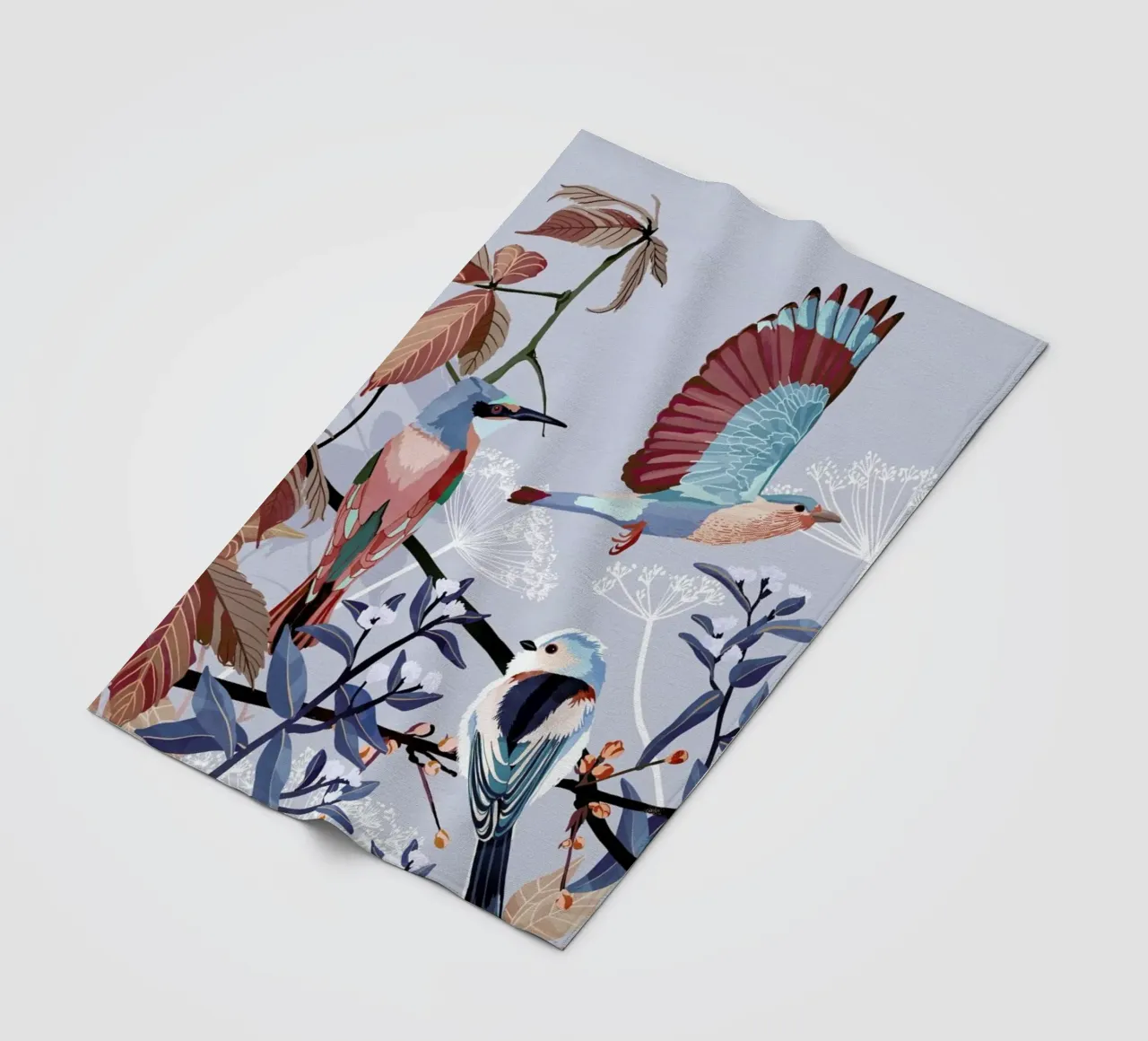 Birds Of Winter coperta in pile da Goed Blauw