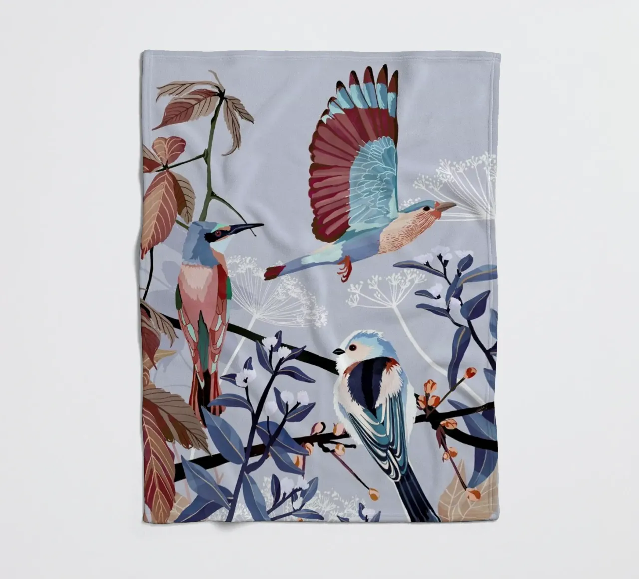 Birds Of Winter coperta in pile da Goed Blauw