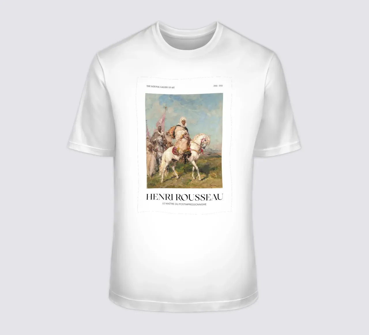 Henri Rousseau Processione di cavalieri Arte orientale d'epoca t-shirt da NorwesClub