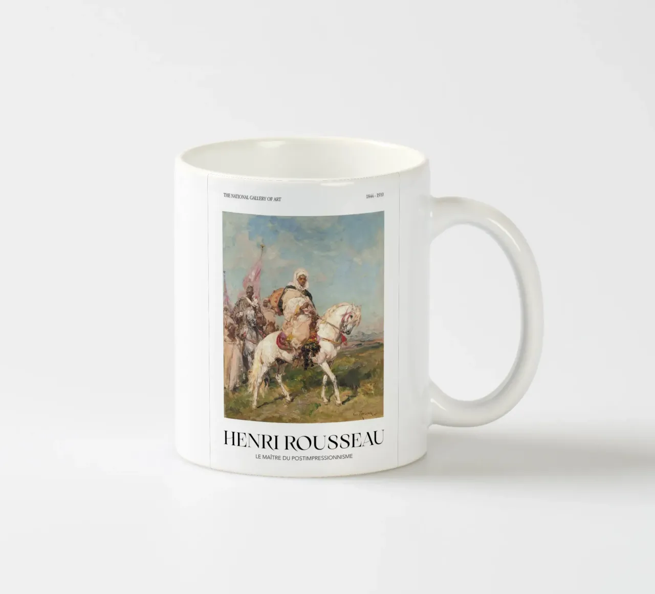 Henri Rousseau Processione di cavalieri Arte orientale d'epoca tazza in ceramica da NorwesClub