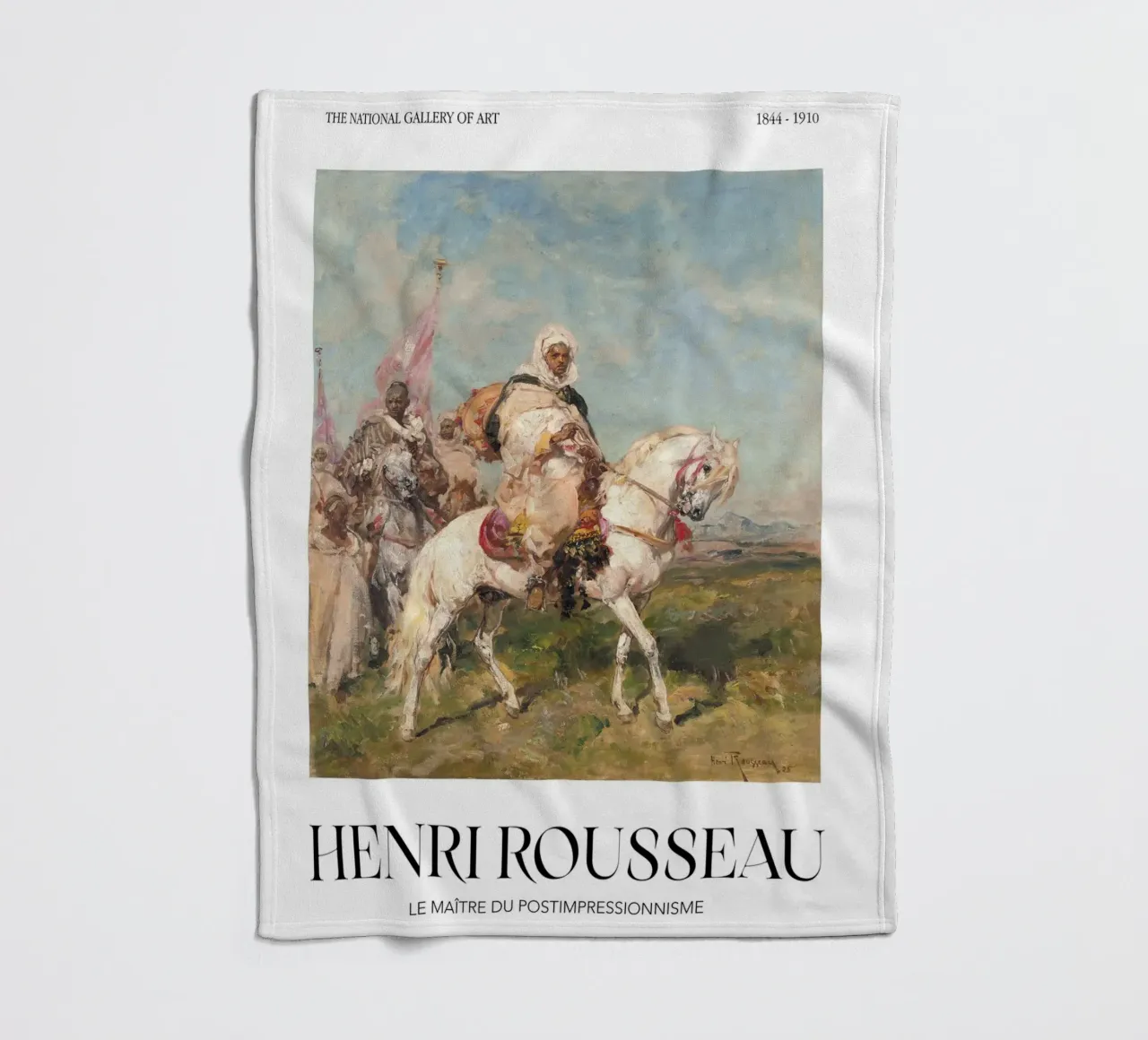 Henri Rousseau Processione di cavalieri Arte orientale d'epoca coperta in pile da NorwesClub