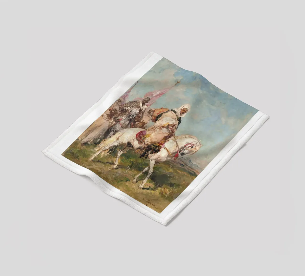 Henri Rousseau Processione di cavalieri Arte orientale d'epoca coperta in pile da NorwesClub