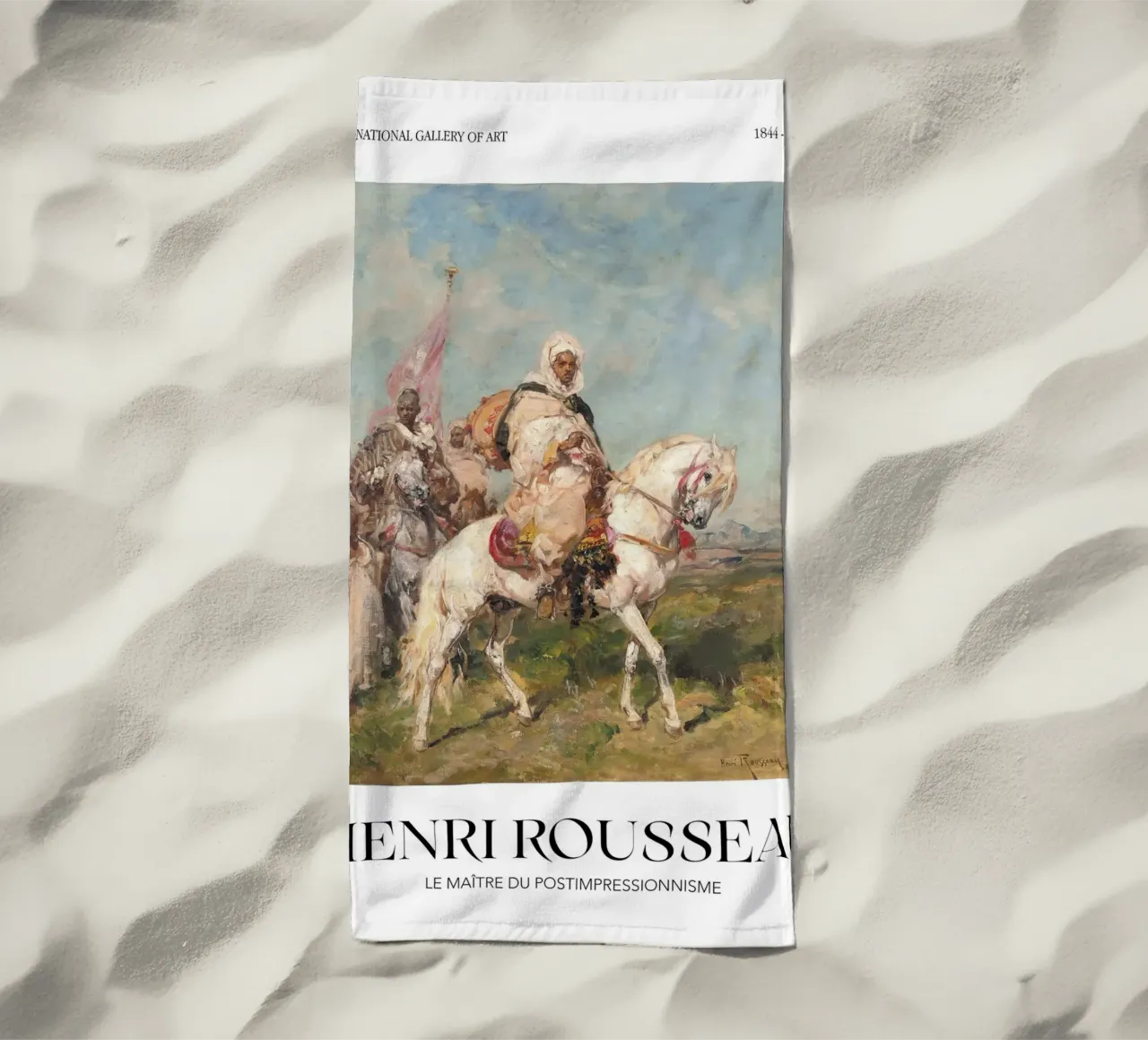 Henri Rousseau Processione di cavalieri Arte orientale d'epoca telo mare da NorwesClub