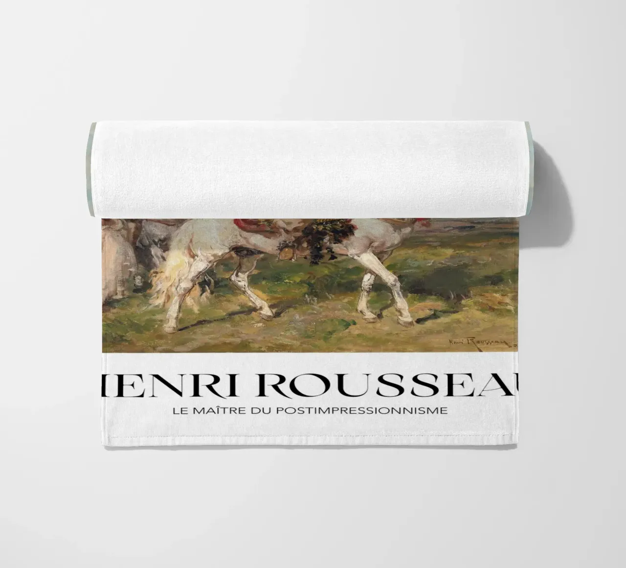 Henri Rousseau Processione di cavalieri Arte orientale d'epoca telo mare da NorwesClub