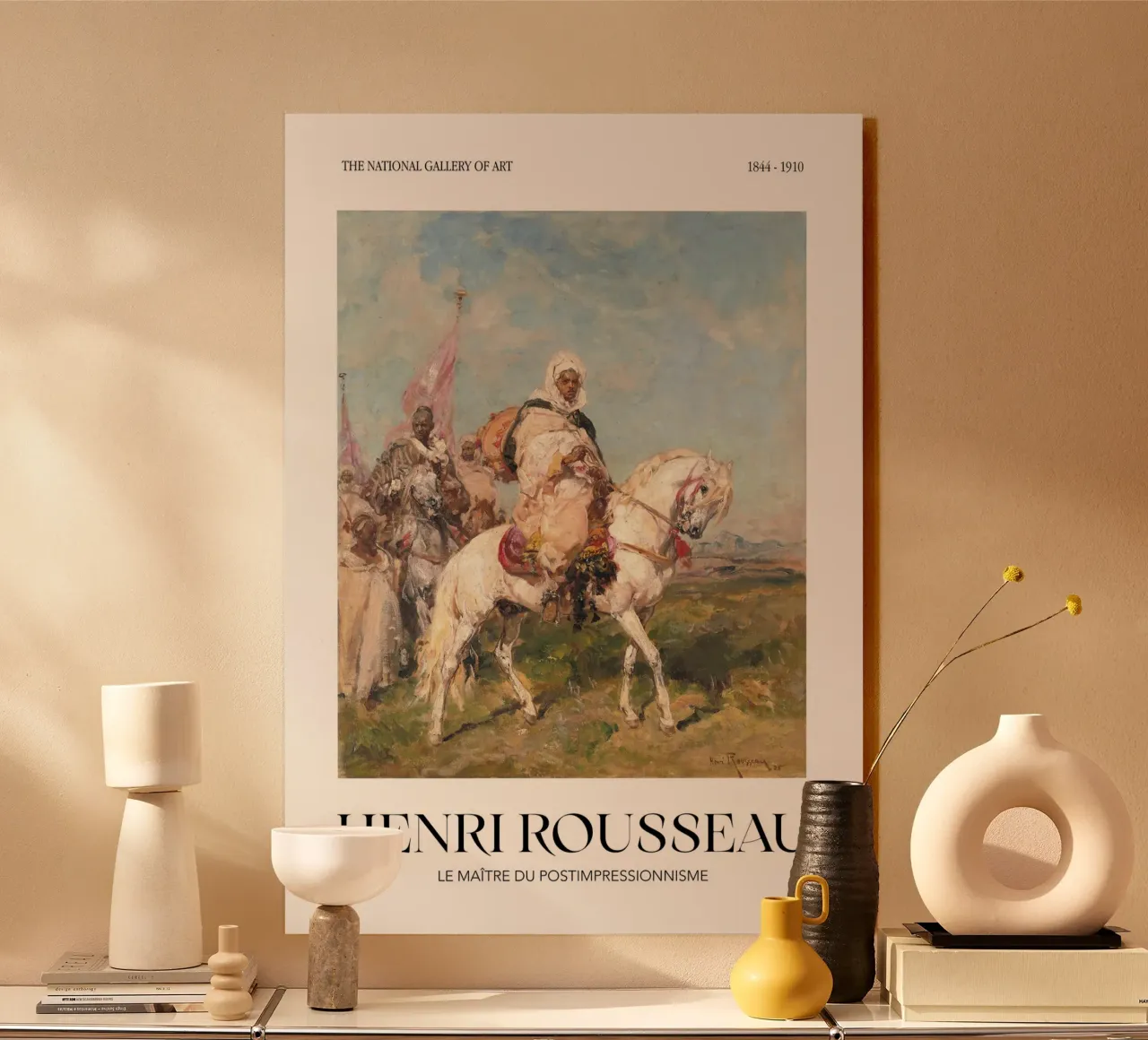 Henri Rousseau Processione di cavalieri Arte orientale d'epoca alluminio dibond da NorwesClub