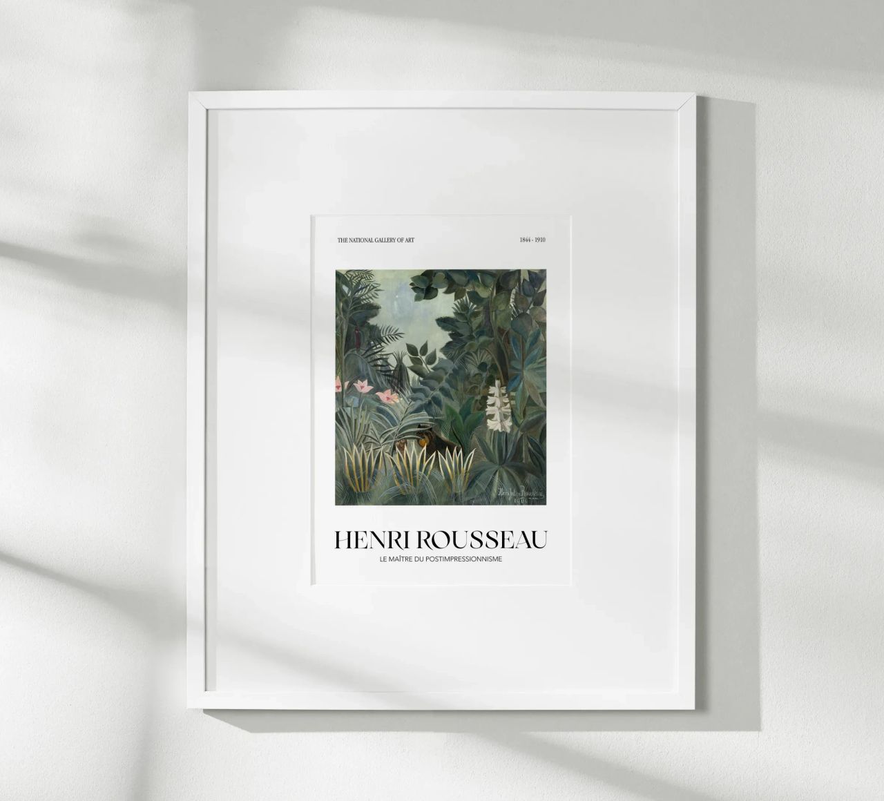 Henri Rousseau Jungle Tiger Vintage Post-Impressionist Art poster by NorwesClub